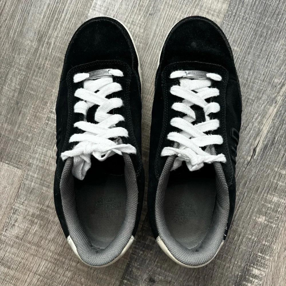 Harley Davidson Suede Steel Toe Shoes, EUC - Picture 7 of 16